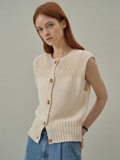 Lamerei Cotton Knit Vest