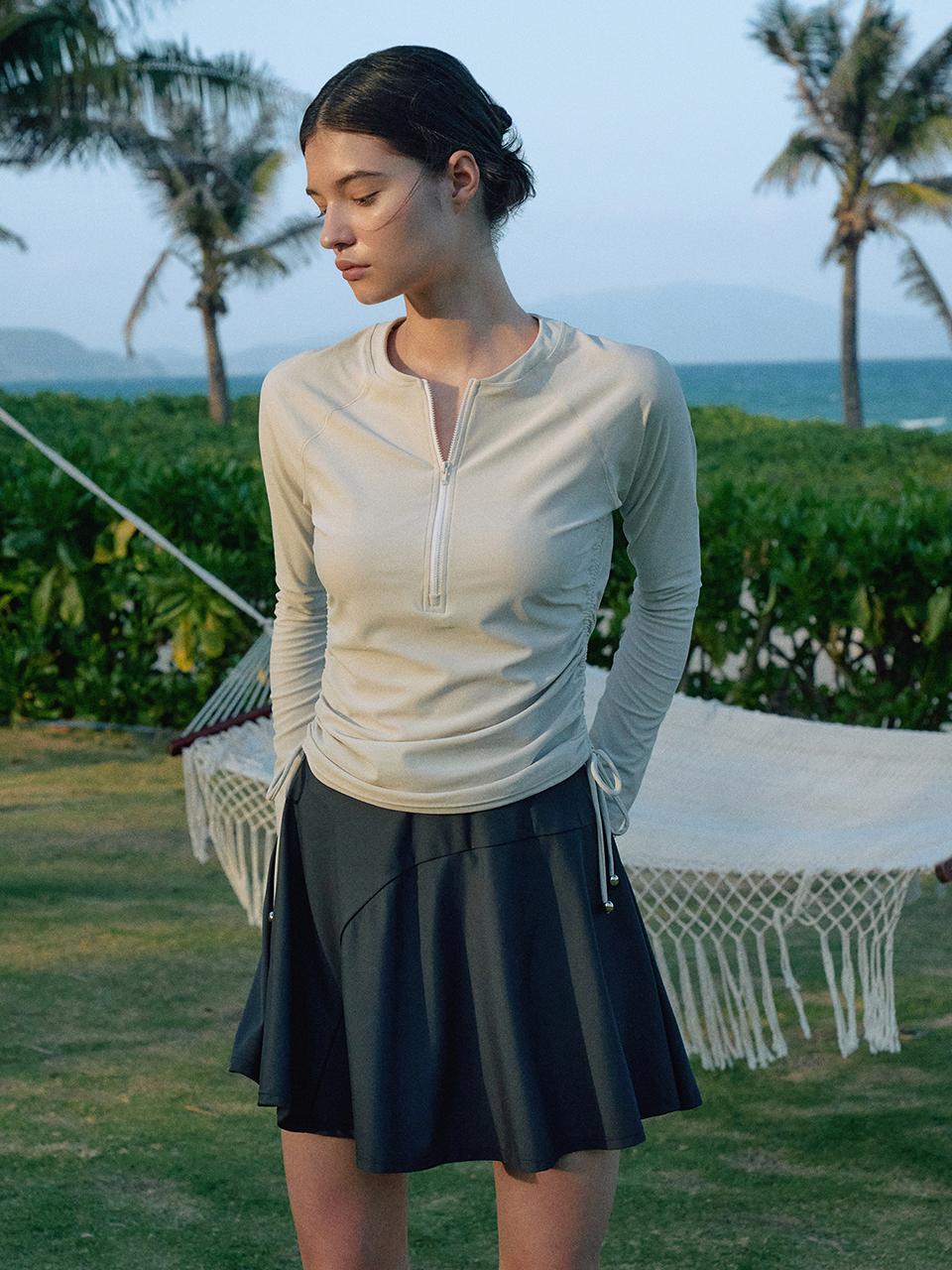 Lamerei Flare Skirt - Charcoal