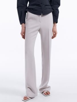 Lamerei Semi Boot-cut Pants _Light Gray