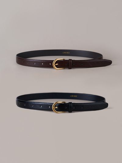 Laminez 25mm Basic Leather Belt - 2 color (Gold)