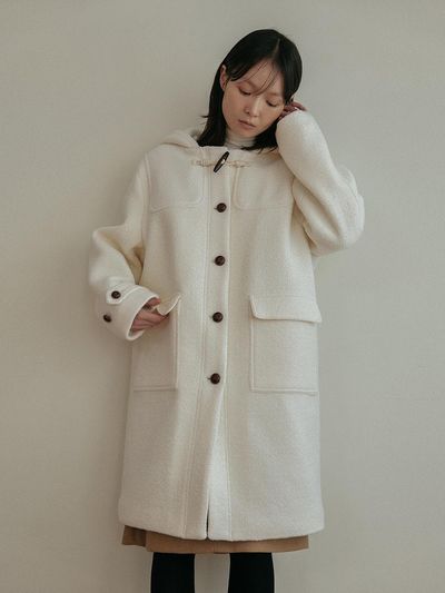 Laminez Boucle Duffle Coat