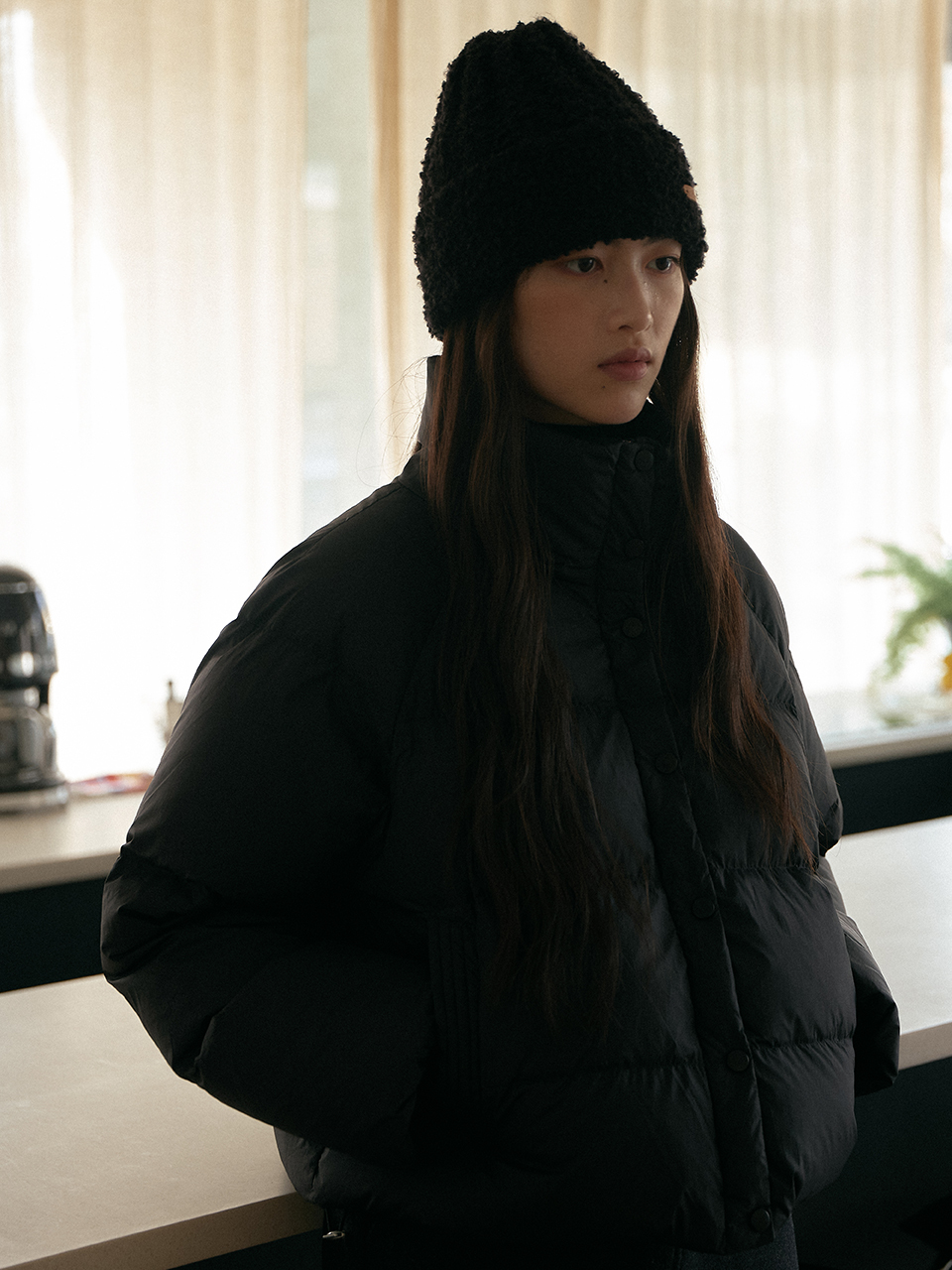 Laminez Boucle Knit Vigny_Black