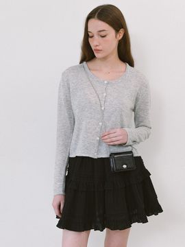 Laminez Crack Chain Mini Bag [Black]