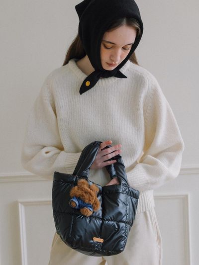 Laminez [GIFT] Quilting Padding Bag. - Black