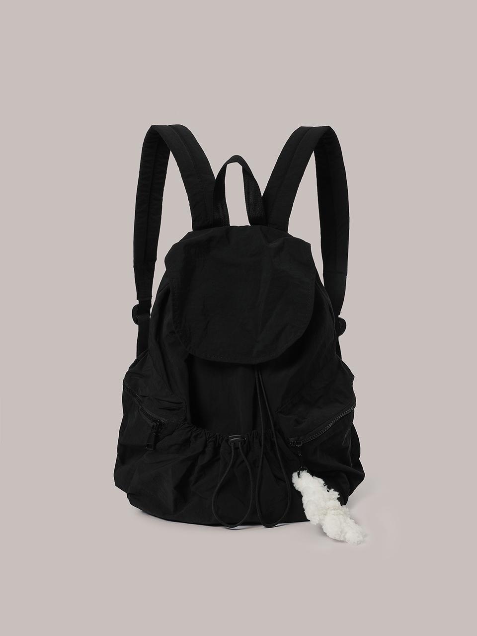 Laminez String Nylon Backpack - Black
