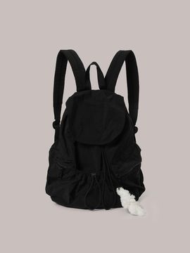 Laminez String Nylon Backpack - Black