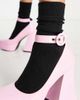Lamoda Lamoda Build Me Up platform heeled shoes in pink - 4
