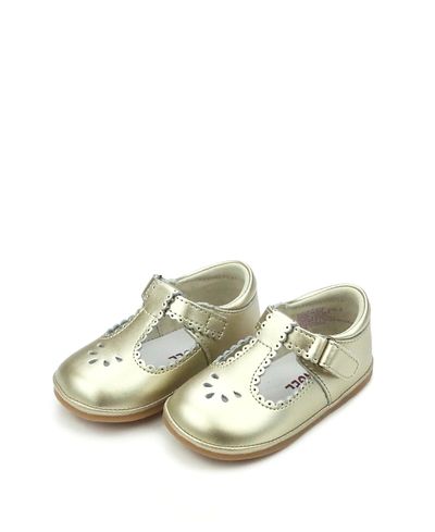 L'amour Shoes L'Amour Shoes Girls' Angel Dottie Scalloped T-Strap Mary Jane