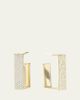 Lana 14K Gold Flawless Vanity Diamond Geometric Hoop Earrings - 1