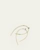 Lana 14K Gold Mini Wire Hooked On Hoop Earrings with Diamonds, 38mm - 3
