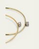 Lana 14K Gold Mini Wire Hooked On Hoop Earrings with Diamonds, 38mm - 4