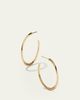 Lana 14K Gold Thin 25mm Royale Hoops - 3