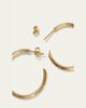 Lana 14K Gold Thin 25mm Royale Hoops - 4