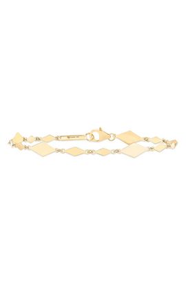 LANA LANA 14k Gold Alternating Kite Chain Bracelet