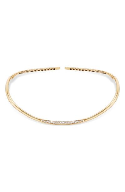 LANA LANA 14k Gold Diamond Choker Necklace