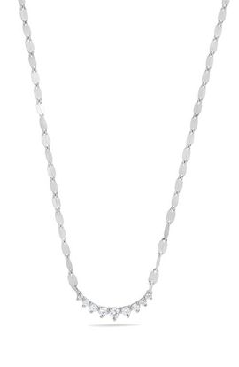 LANA LANA 14k Gold Diamond Curved Pendant Necklace