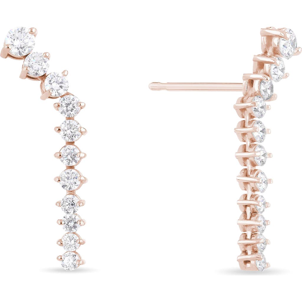 LANA LANA 14k Gold Diamond Ear Climbers