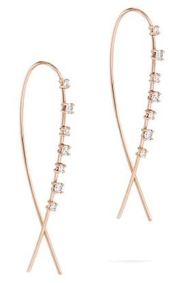 LANA LANA 14k Gold Diamond Hoop Earrings