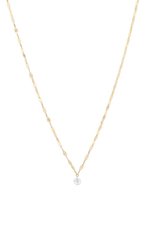 LANA LANA 14K Gold Quarter Carat Floating Diamond Pendant Necklace