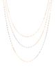 LANA LANA 14k Gold Tri-Color Triple Strand Necklace - 1