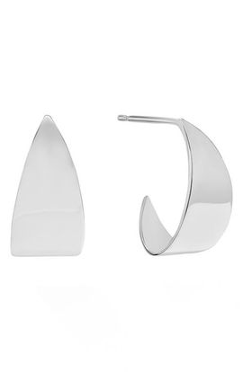 LANA LANA 14K Gold Wrapped Wide Huggie Earrings