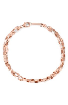 LANA LANA 14k Rose Gold Diamond Bar Bracelet 