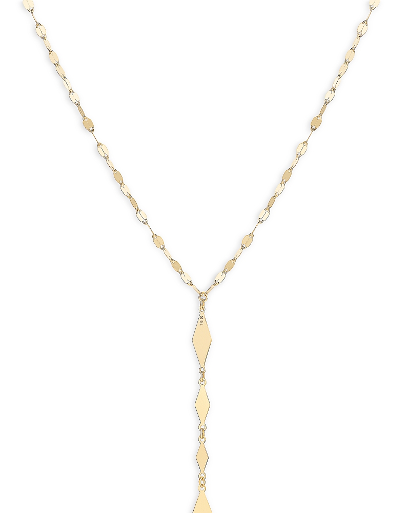 Lana Lana 14K Yellow Gold Alternating Kite Link Lariat Necklace, 18