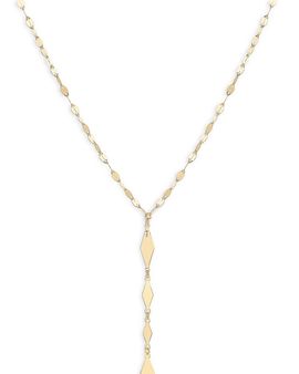 Lana Lana 14K Yellow Gold Alternating Kite Link Lariat Necklace, 18