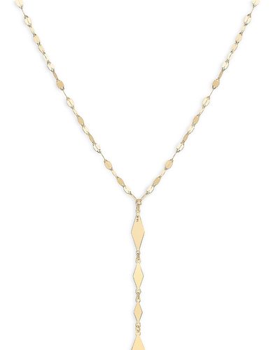 Lana Lana 14K Yellow Gold Alternating Kite Link Lariat Necklace, 18