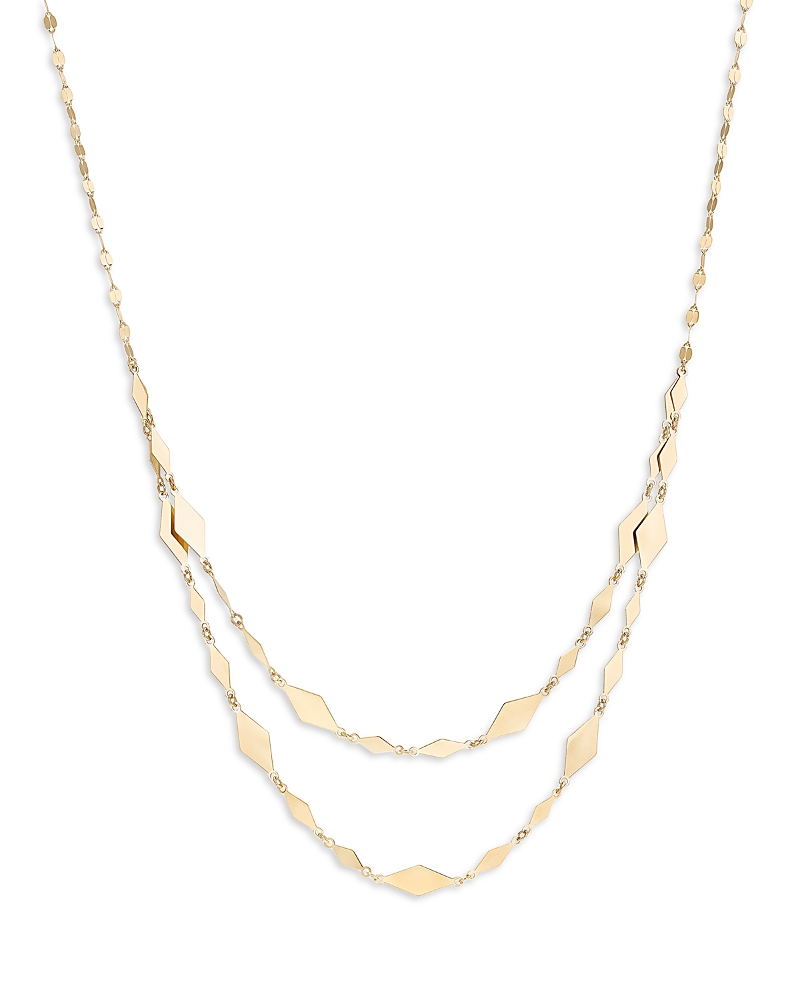 Lana Lana 14K Yellow Gold Alternating Kite Link Layered Necklace, 16