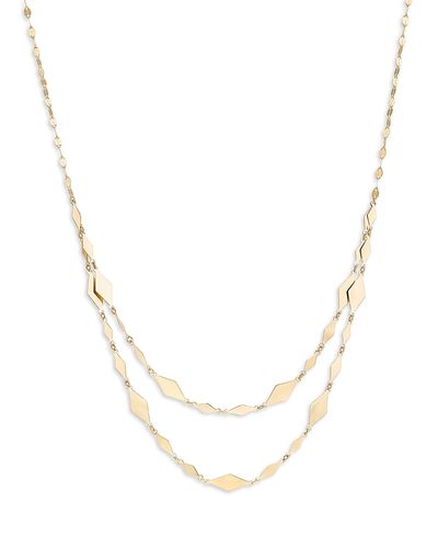 Lana Lana 14K Yellow Gold Alternating Kite Link Layered Necklace, 16