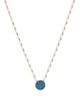 Lana Lana 14K Yellow Gold Blue Diamond Circle Cluster Pendant Necklace, 0.3 tcw - 3