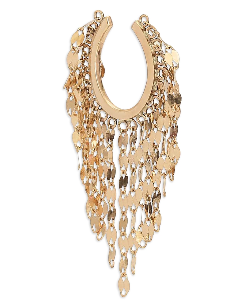 Lana Lana 14K Yellow Gold Cascading Chain Single Ear Cuff