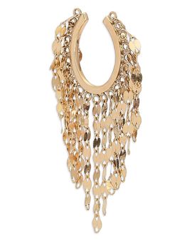 Lana Lana 14K Yellow Gold Cascading Chain Single Ear Cuff
