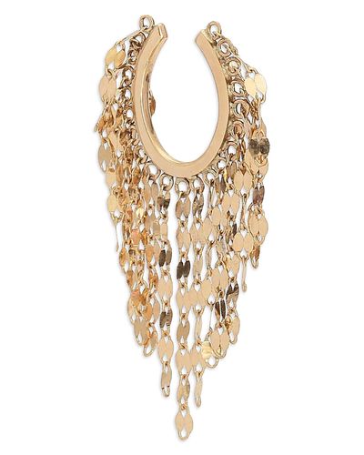 Lana Lana 14K Yellow Gold Cascading Chain Single Ear Cuff