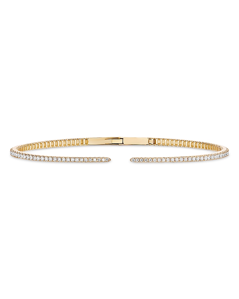 Lana Lana 14K Yellow Gold Diamond Hinge Bangle Bracelet, 0.68 tcw