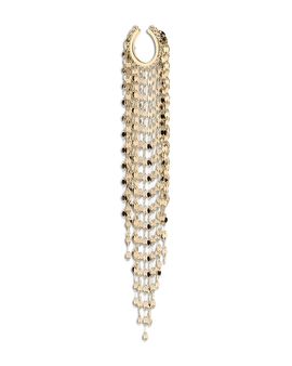 Lana Lana 14K Yellow Gold Long Cascading Chain Single Ear Cuff