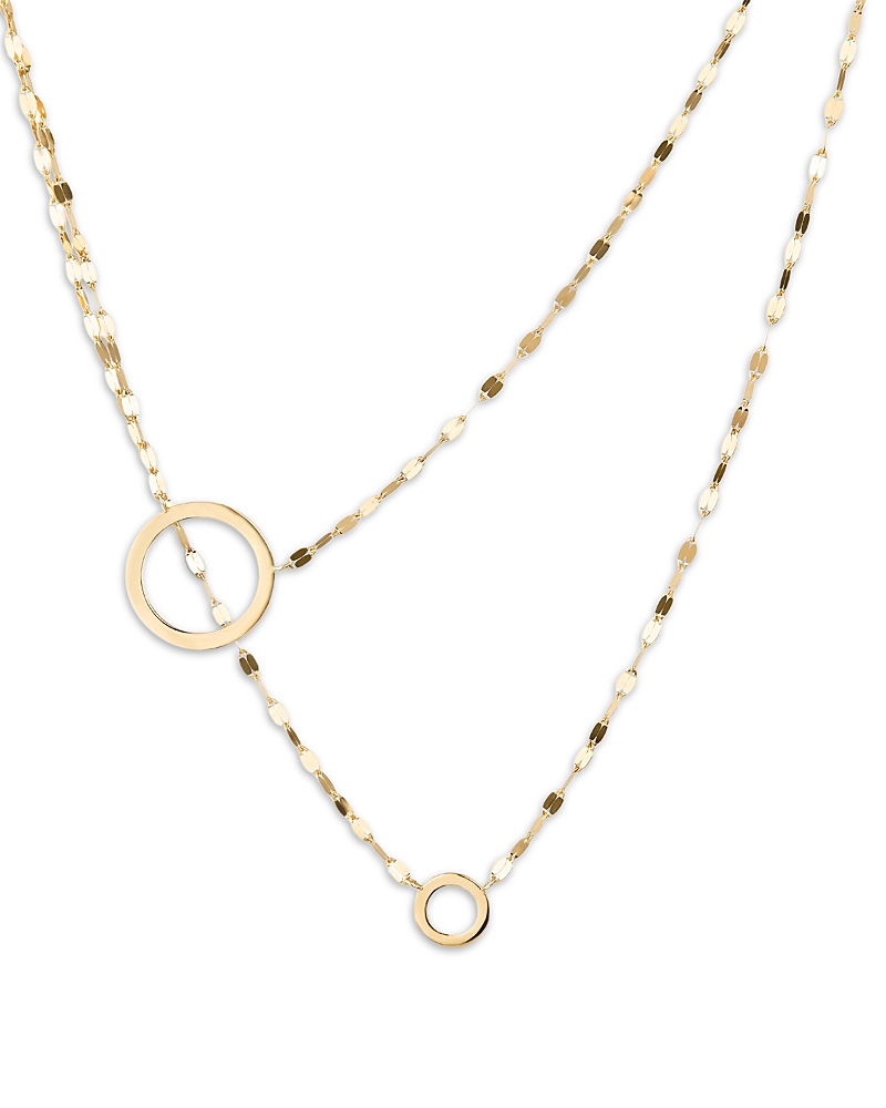Lana Lana 14K Yellow Gold Polished Diagonal Layered Statement Necklace, 18