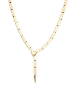 Lana Lana 14K Yellow Gold Tile Lariat Necklace, 18