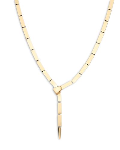 Lana Lana 14K Yellow Gold Tile Lariat Necklace, 18
