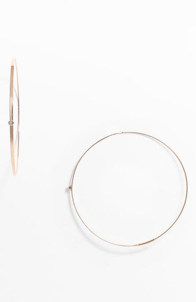 LANA Lana Jewelry 'Large Flat Magic' Diamond Hoop Earrings