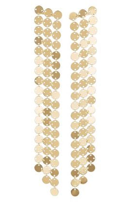 LANA LANA Laser Disc Drop Earrings