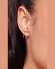 Lana Mini Pink Sapphire Hooked on Hoop Earrings, 15mm - 2