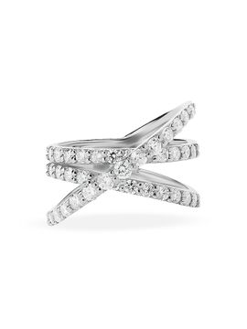 Lana Women's 14K Gold & 1.52 TCW Diamond Crisscross Ring