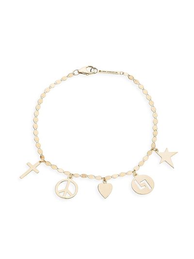Lana Women's 14K Yellow Gold Charm Bracelet/7"