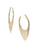 Lana Women's Blake 14K Yellow Gold Oblong Fringe Hoop Earrings - 2