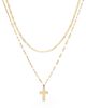 Lana Women's Faith 14K Yellow Gold Cross Pendant Necklace - 1