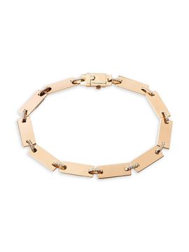 Lana Women's Flawless 14K Yellow Gold & 0.22 TCW Diamond Tag Bracelet