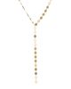 Lana Women's Laser Kite & Blake Chain 14K Yellow Gold Lariat Necklace - 1