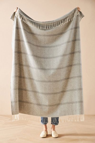Lands Downunder Montauk Stripe Herringbone Throw Blanket